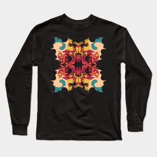 Trippy Psychedelic Pattern Long Sleeve T-Shirt